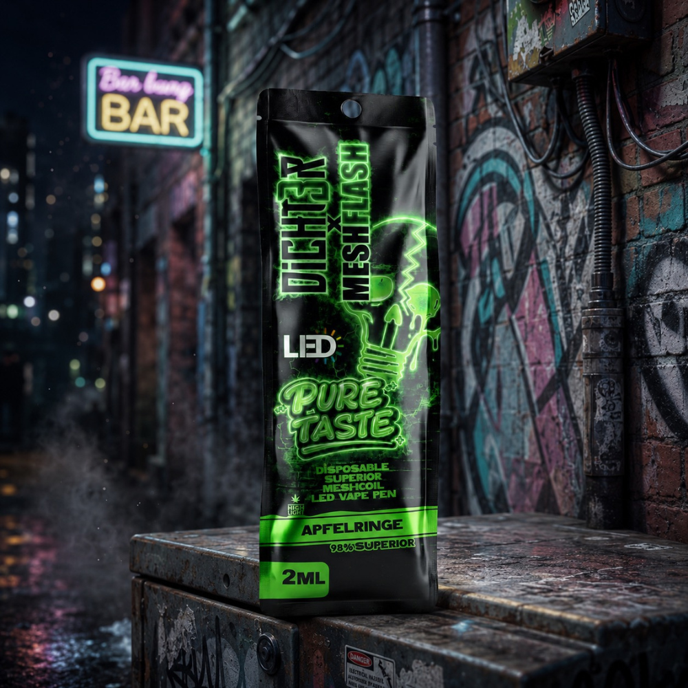 DICHT3R X MESH FLASH Vape - Apfelringe - 2ml