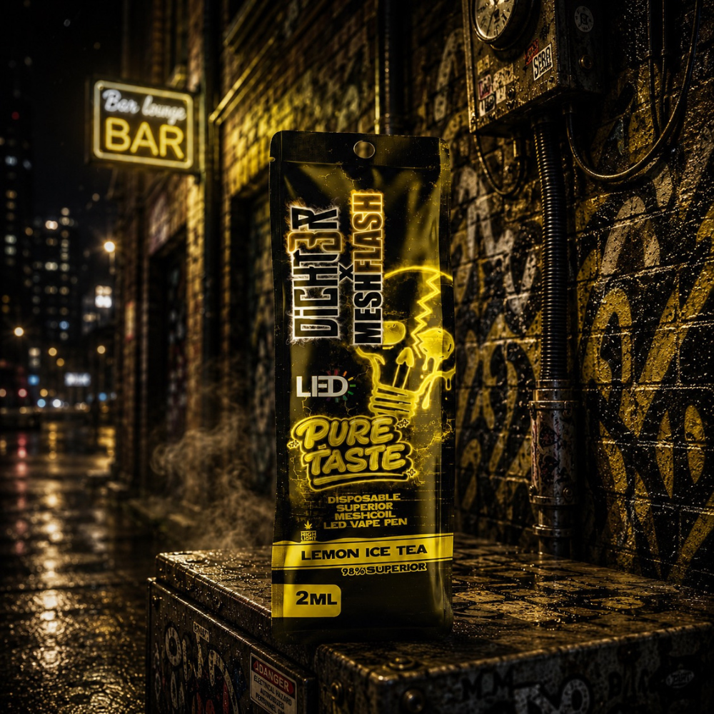 DICHT3R X MESH FLASH Vape - Lemon Ice Tea - 2ml